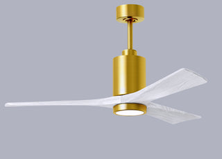 Patricia-3 52" Ceiling Fan in Brushed Brass
