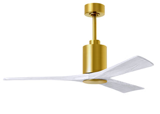 Patricia-3 52" Ceiling Fan in Brushed Brass