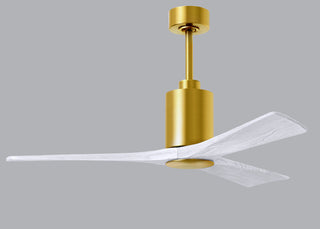 Patricia-3 52" Ceiling Fan in Brushed Brass