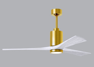 Patricia-3 60" Ceiling Fan in Brushed Brass