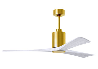 Patricia-3 60" Ceiling Fan in Brushed Brass