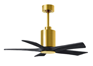 Patricia-5 42" Ceiling Fan in Brushed Brass