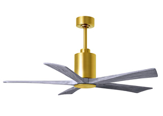 Patricia-5 52" Ceiling Fan in Brushed Brass