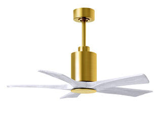 Patricia-5 42" Ceiling Fan in Brushed Brass