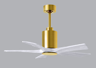 Patricia-5 42" Ceiling Fan in Brushed Brass
