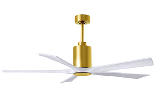 Patricia-5 60" Ceiling Fan in Brushed Brass