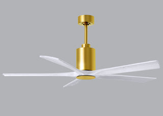 Patricia-5 60" Ceiling Fan in Brushed Brass
