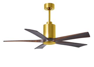 Patricia-5 52" Ceiling Fan in Brushed Brass