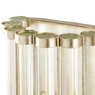 Warwick One Light Wall Sconce in Clear/Contemporary Silver Leaf