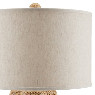 Karnak One Light Table Lamp in Natural/Satin Black