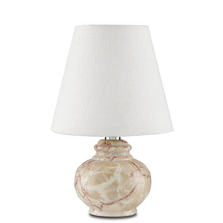 Piccolo One Light Table Lamp in Beige/Pink