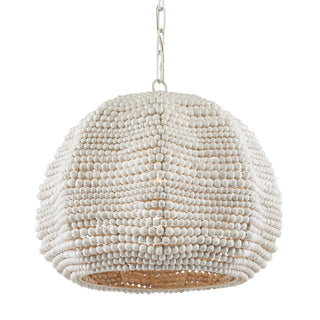 Octavia One Light Pendant in Whitewash/White