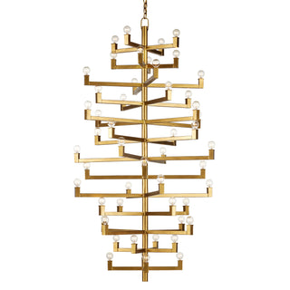 Andre 52 Light Chandelier in Brass