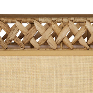 Isola Six Light Chandelier in Khaki/Natural