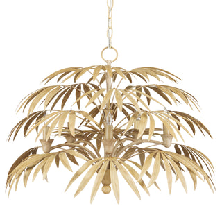 Calliope Five Light Chandelier in Coco Cream
