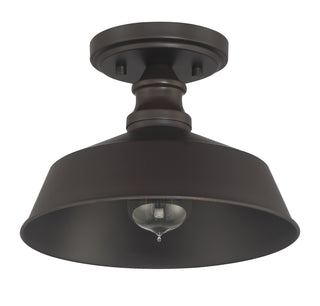 One Light Semi-Flush Mount in Oil Rubbed Bronze