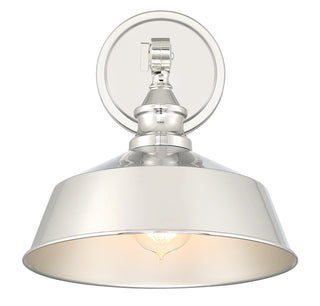 One Light Wall Sconce in Polished Nickel