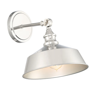 One Light Wall Sconce in Polished Nickel