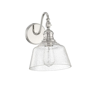One Light Wall Sconce in Polished Nickel
