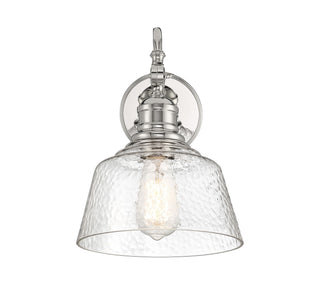 One Light Wall Sconce in Polished Nickel