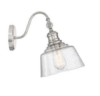 One Light Wall Sconce in Polished Nickel