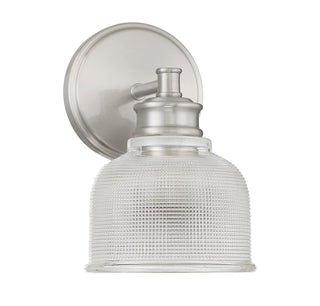 One Light Wall Sconce in Brushed Nickel