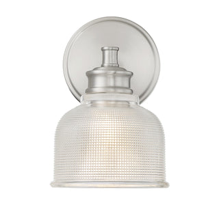 One Light Wall Sconce in Brushed Nickel