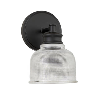 One Light Wall Sconce in Matte Black