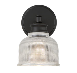 One Light Wall Sconce in Matte Black