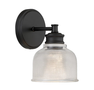 One Light Wall Sconce in Matte Black