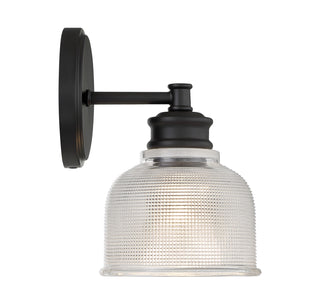 One Light Wall Sconce in Matte Black