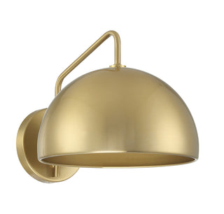One Light Wall Sconce in Natural Brass