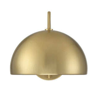 One Light Wall Sconce in Natural Brass