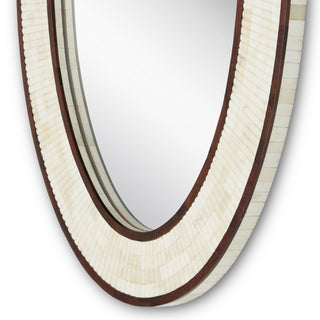 Andar Mirror in Natural/Dark Walnut