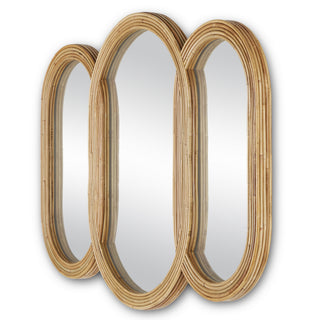 Triboa Mirror in Natural/Khaki