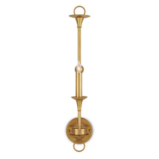 Nottaway One Light Wall Sconce in Contemporary Gold Leaf