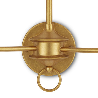 Nottaway Two Light Wall Sconce in Contemporary Gold Leaf