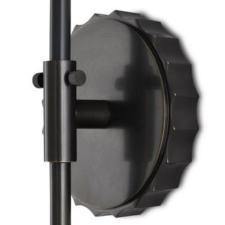 Latimer One Light Wall Sconce in White/Oil Rubbed Bronze