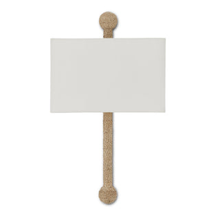 Senegal One Light Wall Sconce in Natural/Beighe