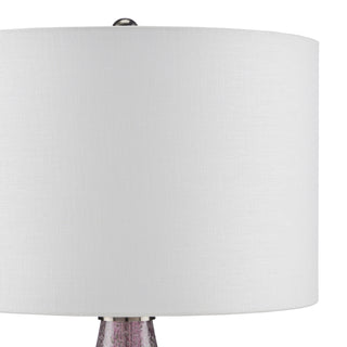 Optimist One Light Table Lamp in Purple/Clear