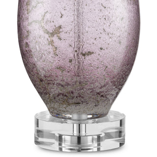 Optimist One Light Table Lamp in Purple/Clear
