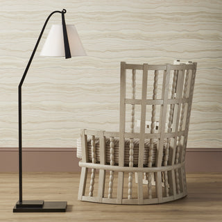 Frey One Light Floor Lamp in Satin Black