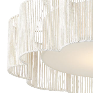 Ancroft LED Chandelier in White/Contemporary Silver Leaf