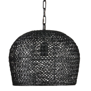 Piero One Light Pendant in Satin Black