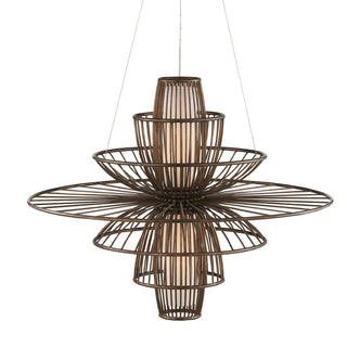 Benjiro Two Light Chandelier in Cupertino/Off-White
