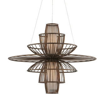 Benjiro Two Light Chandelier in Cupertino/Off-White
