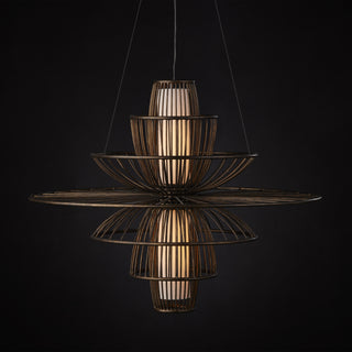 Benjiro Two Light Chandelier in Cupertino/Off-White