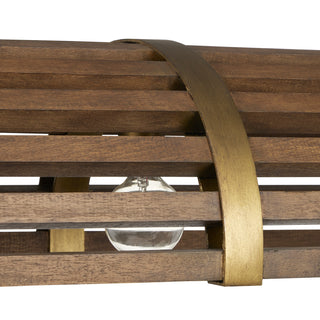 Woodbine Five Light Chandelier in Chestnut/Brass