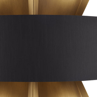 Oxenwood Six Light Chandelier in Brass/Black