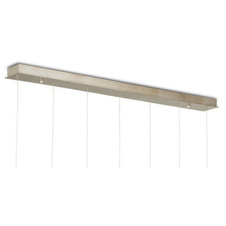 Piero Seven Light Pendant in Sugar White/Silver